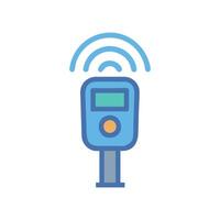 Smart Parking Meter Payment Icon vector