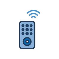 Smart Remote Control Device Icon vector
