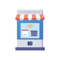 Smart Kiosk Device Icon Design vector