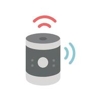 VoiceControlled Smart Speaker Icon vector