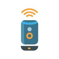 Smart Speaker Voice Control Icon vector