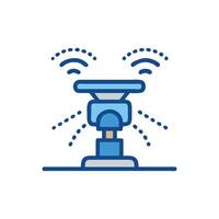 Smart Sprinkler Icon Design vector