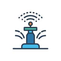 Smart Sprinkler System Watering Icon vector