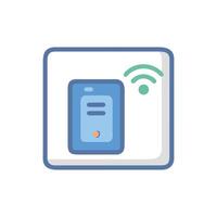 Smart Switch Device Icon Design vector