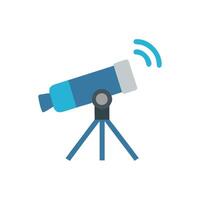Smart Telescope Viewing Device Icon vector