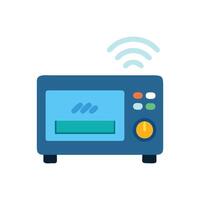 Smart Toaster Oven Device Icon Design vector