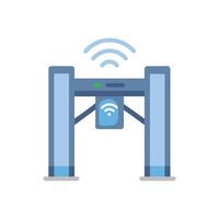 Smart Turnstile Access Control Icon vector