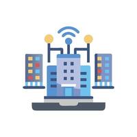 Urban Planning Smart System Icon vector