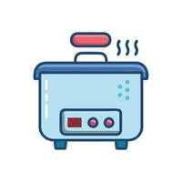 Trendy Sous Vide Icon for Recipes vector