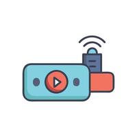 Unique Streaming Stick Design vector