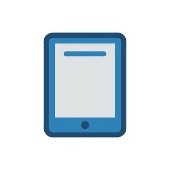 Unique Tablet Design for Use vector