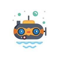 Stylish Underwater Drone Icon for Ocean vector