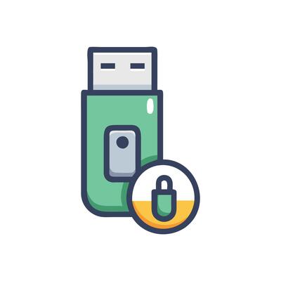 usb device icon illustration