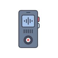 Stylish Voice Recorder Icon for Users vector