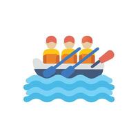 Icon for Whitewater Rafting Adventure vector