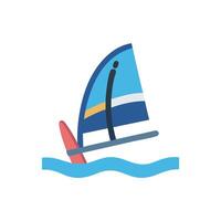 Windsurfing Icon for Competitive Riding vector