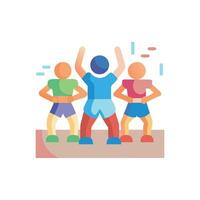 Icon Representation of Zumba Class vector