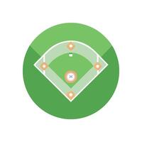 Dynamic Baseball Field Icon Design vector