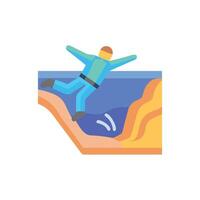 Icon Design for Base Jumping vector