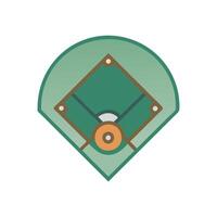 Icon Design for Baseball Field vector