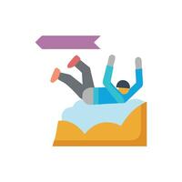 Dynamic Base Jumping Icon vector