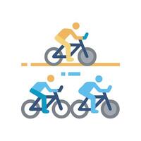 Bicycle Race Sports Icon vector