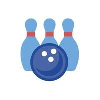 Icon Design for Bowling Ball and Pins vector