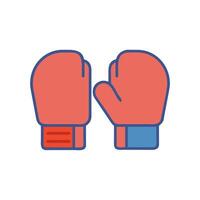 Dynamic Boxing Gloves Icon Design vector