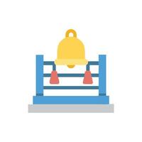 Dynamic Boxing Ring Bell Icon vector