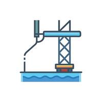Dynamic Bungee Jump Platform Icon vector