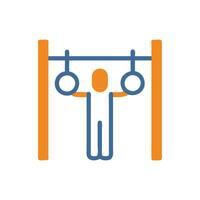 Dynamic Calisthenics Training Icon vector