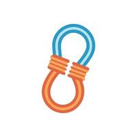 Climbing Rope Icon for Adventure vector