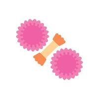 Dynamic Cheerleading Pom Poms Icon vector