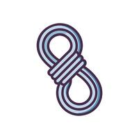 Icon Design for Climbing Rope vector