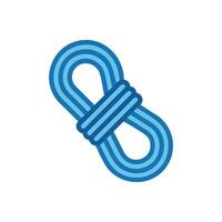Climbing Rope Icon for Adventure. vector