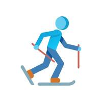 Icon Design for CrossCountry Skiing vector