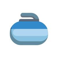 Dynamic Curling Stone Icon Design vector