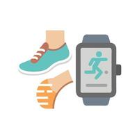Icon Design for Digital Running Tracker vector