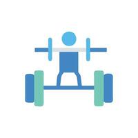 Dynamic Deadlift Icon Design vector