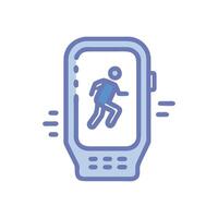Digital Running Tracker Icon vector