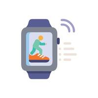 Digital Running Tracker Sports Icon vector