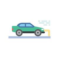 Dynamic Drag Racing Icon Design vector