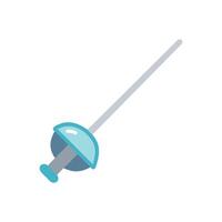 Stylized Fencing Sword for Creative Projects vector