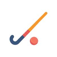 Stylized Field Hockey Stick and Ball vector