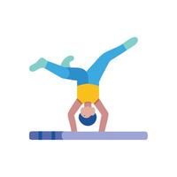 Stylized Floor Exercise Icon for Gymnastics vector