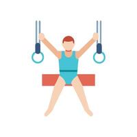Gymnast Chalk Icon for Creative Use vector