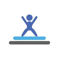 Floor Routine Icon for Gymnastics vector