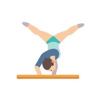 Gymnast Floor Exercise Icon for Training vector