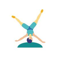 Floor Exercise Icon for Gymnastics vector