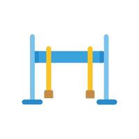 Stylized Uneven Bars Icon for Design vector